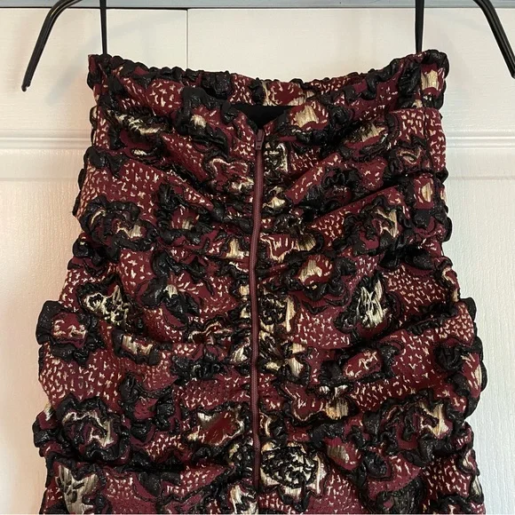 NWT MIU MIU Rare 2018 Runway Gonna Lurex Metallic Dress Bordeaux - EU38 (US8) - Picture 4 of 15